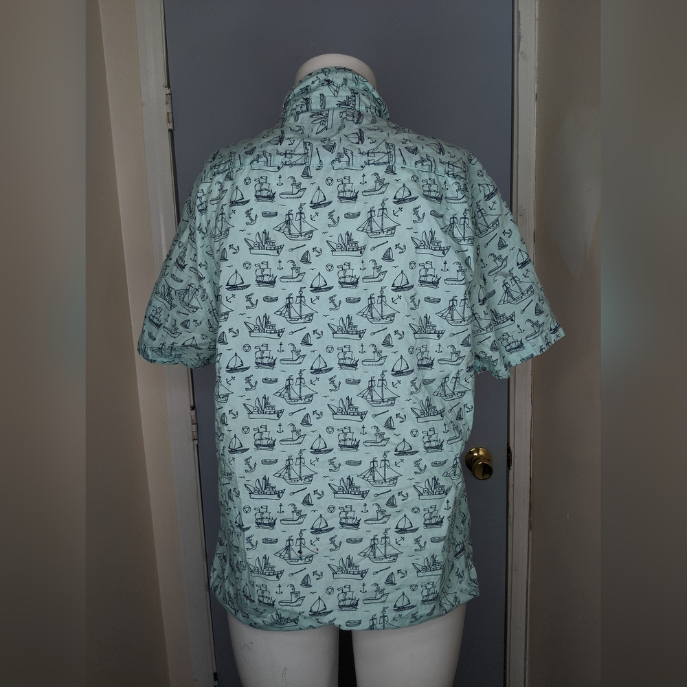 Nautical Print Button Up - Picture 7 of 11